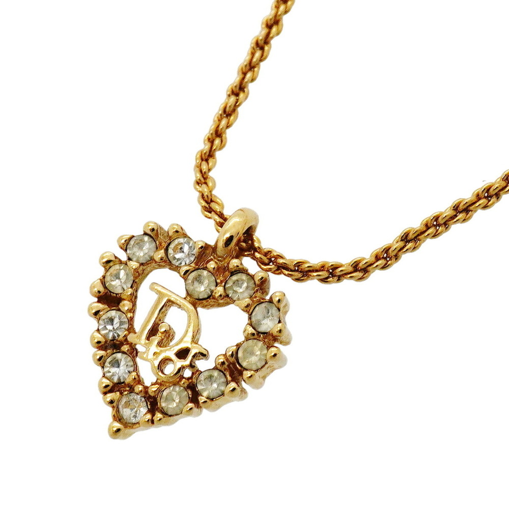 DIOR Gold Heart Necklace